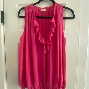 L’Agence Pink Sleeveless Blouse